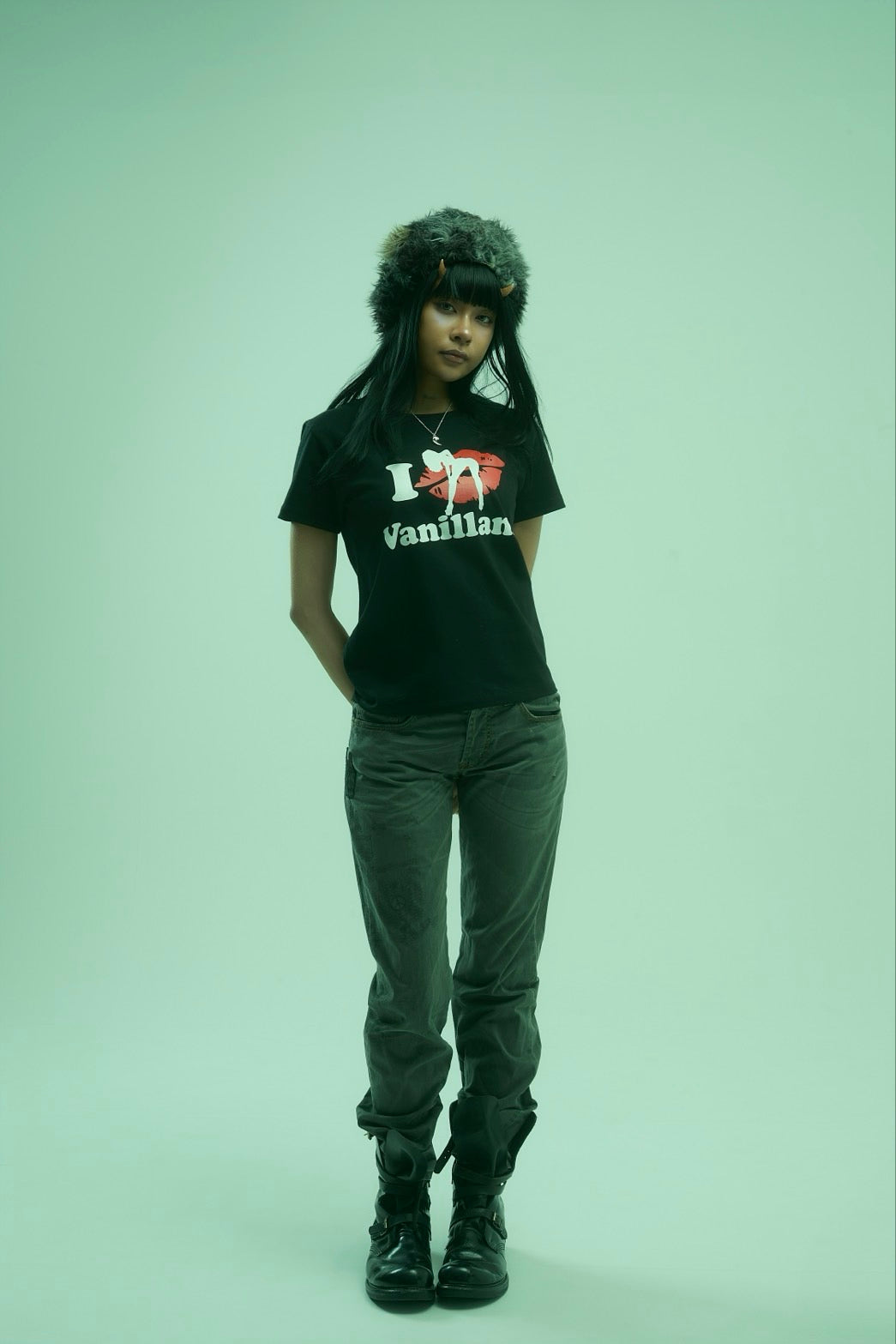 Tee I LOVE VANILLANI(black)